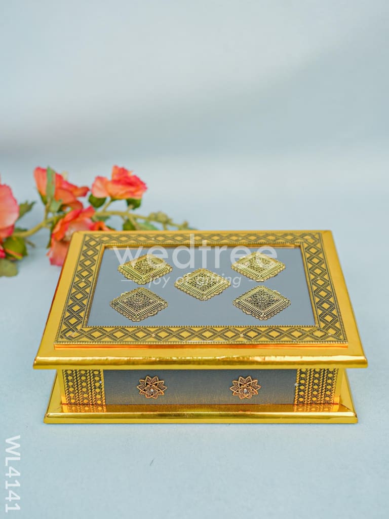 Dry Fruit Wooden Box - Grey (9 x 7) - WL4141