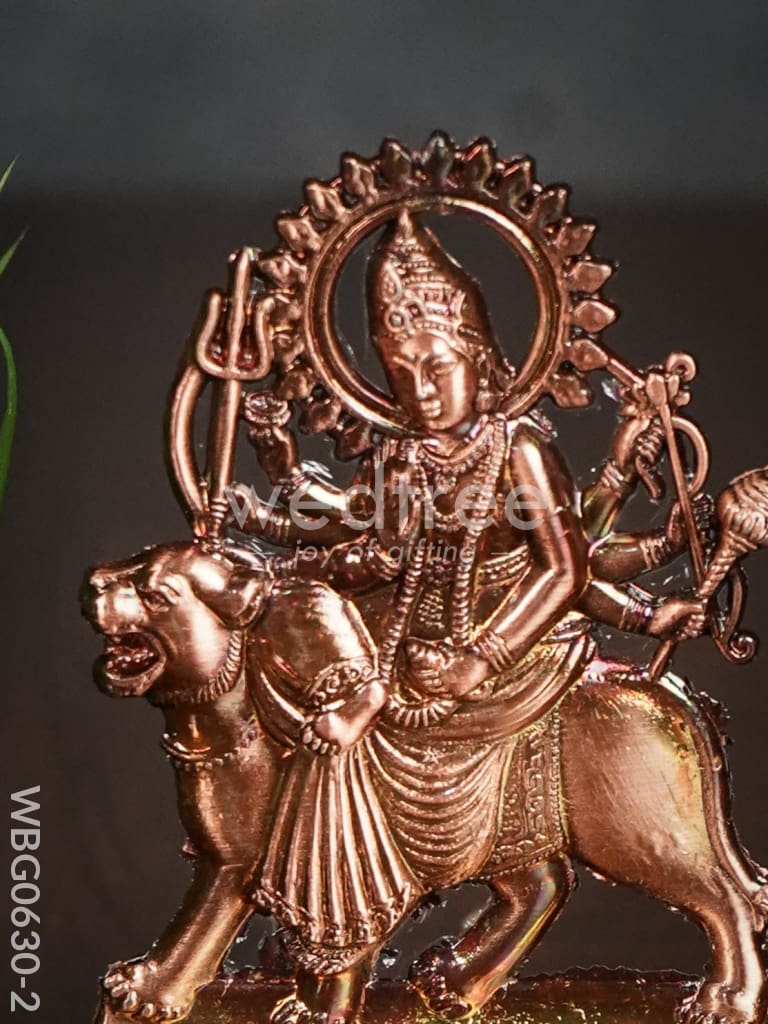 Durga Murthi Medium - Copper Antique Finish - WBG0630-2