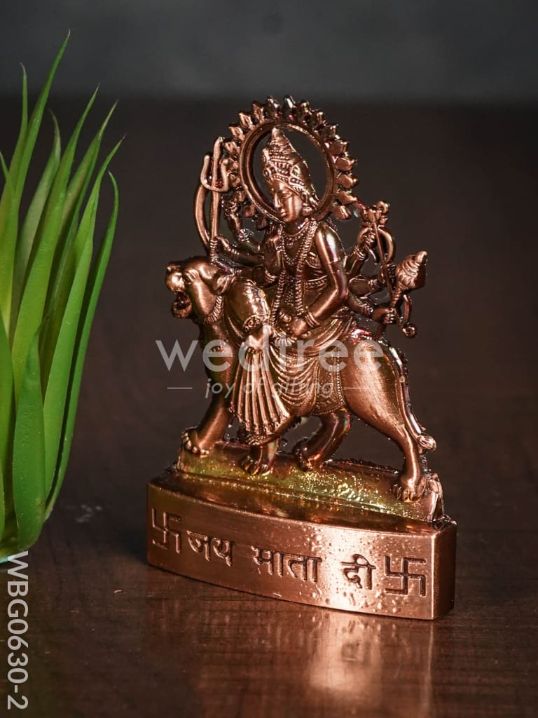 Durga Murthi Medium - Copper Antique Finish - WBG0630-2