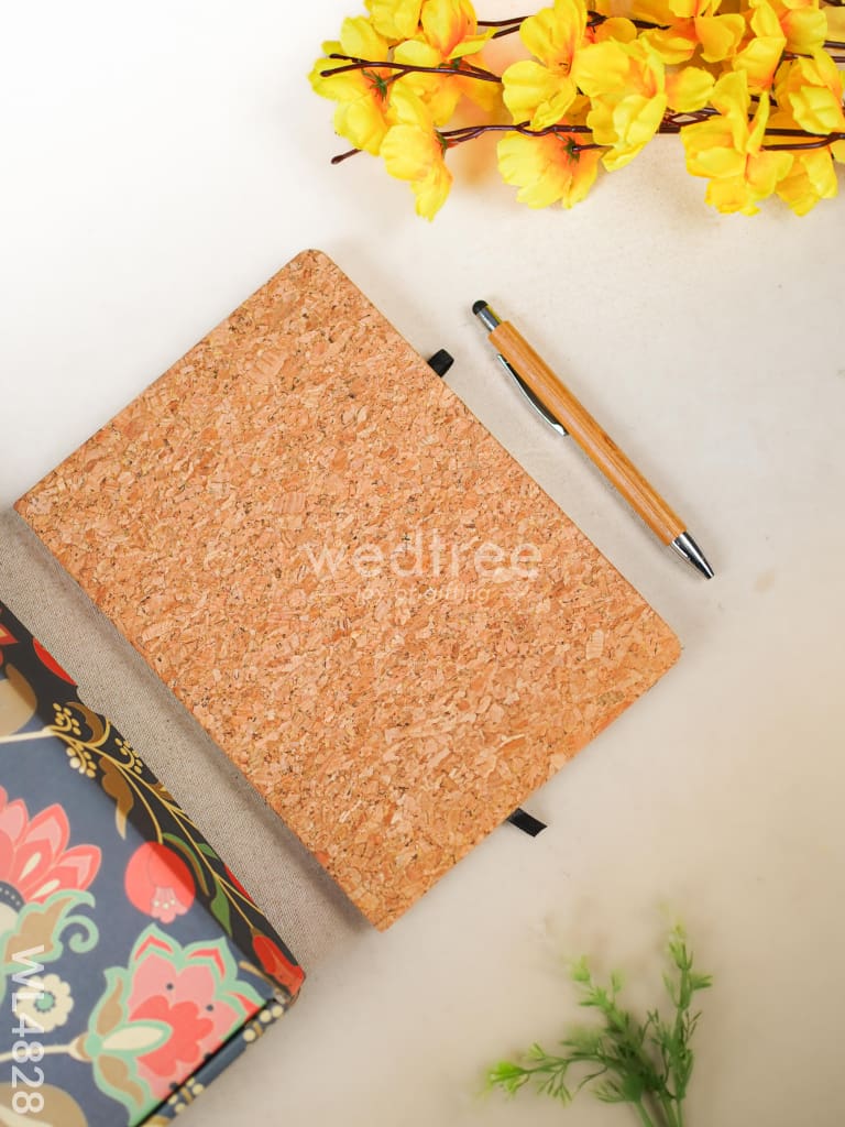 Eco Friendly Gift Set (Cork Diary, Bamboo Pen) - WL4828