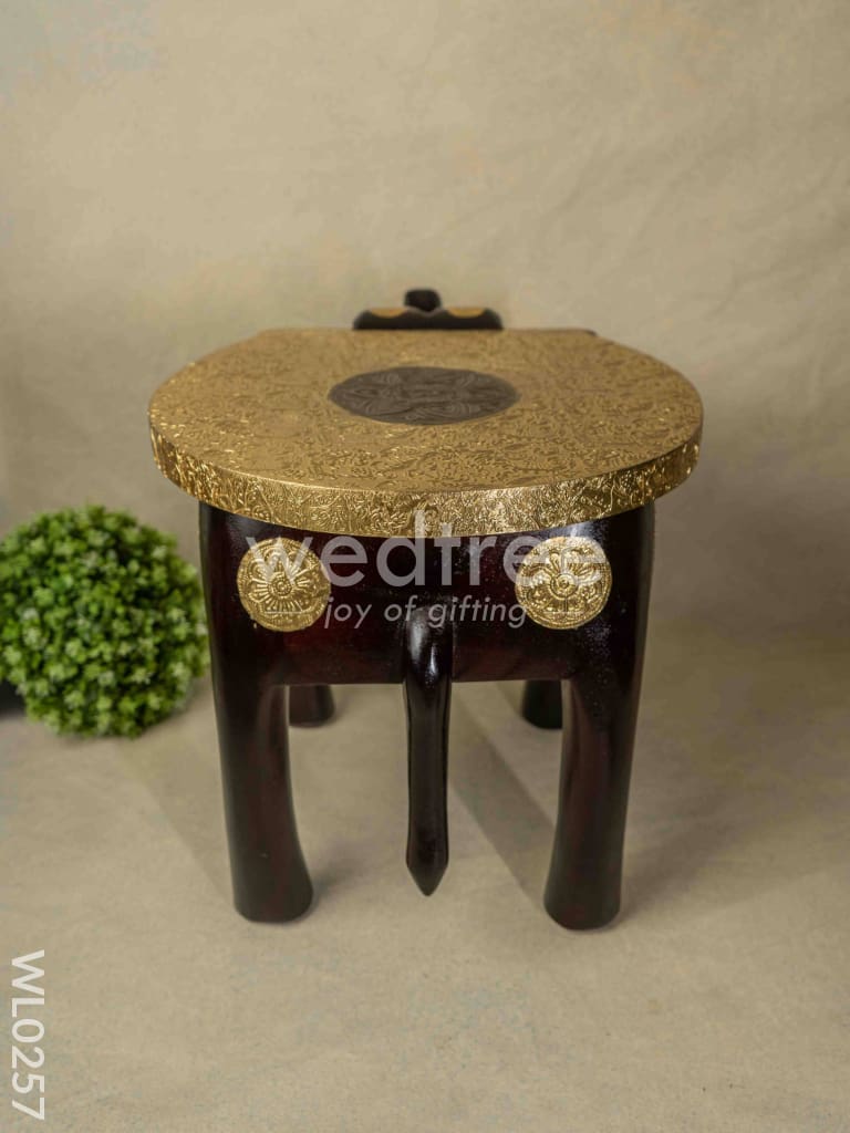 Elephant stool - 15 inch (Metal fitting) - WL0257