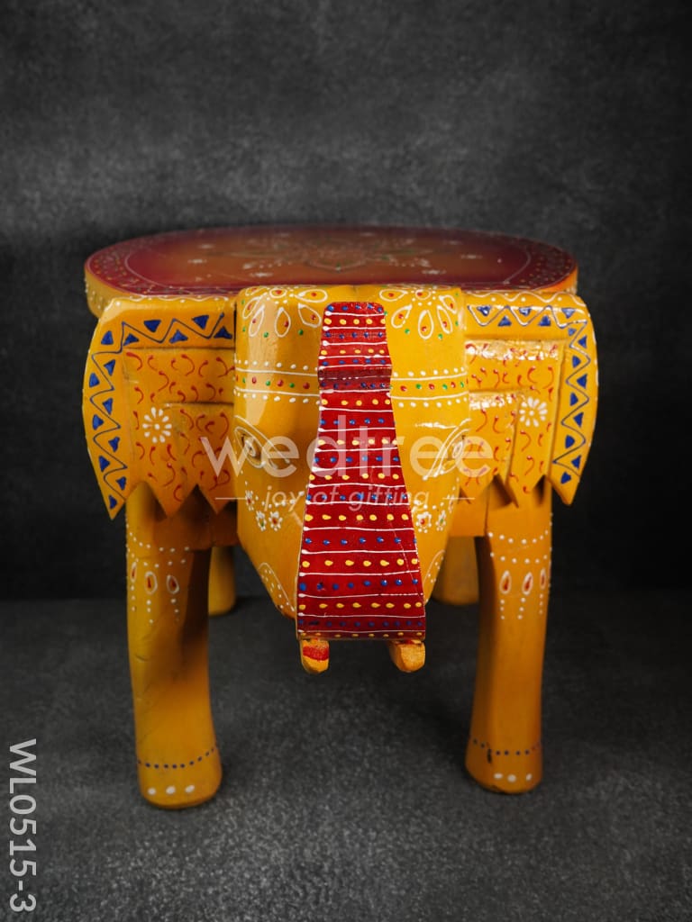 Elephant stool - (Red and Orange) - WL0515