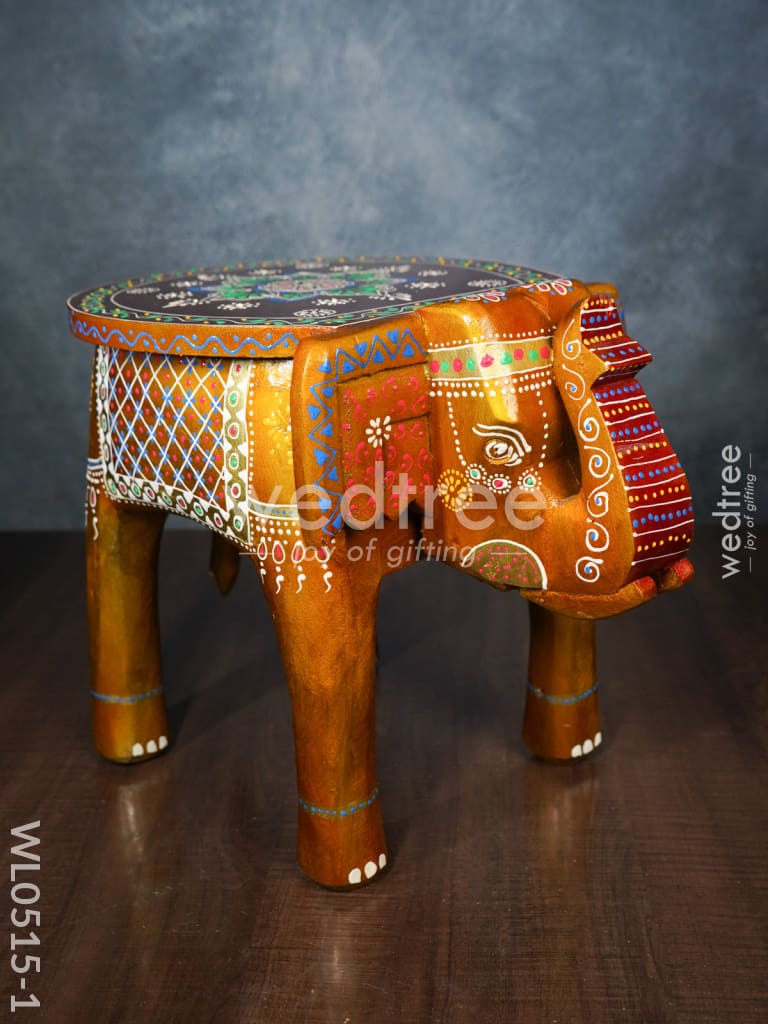Elephant stool - (Red and Orange) - WL0515