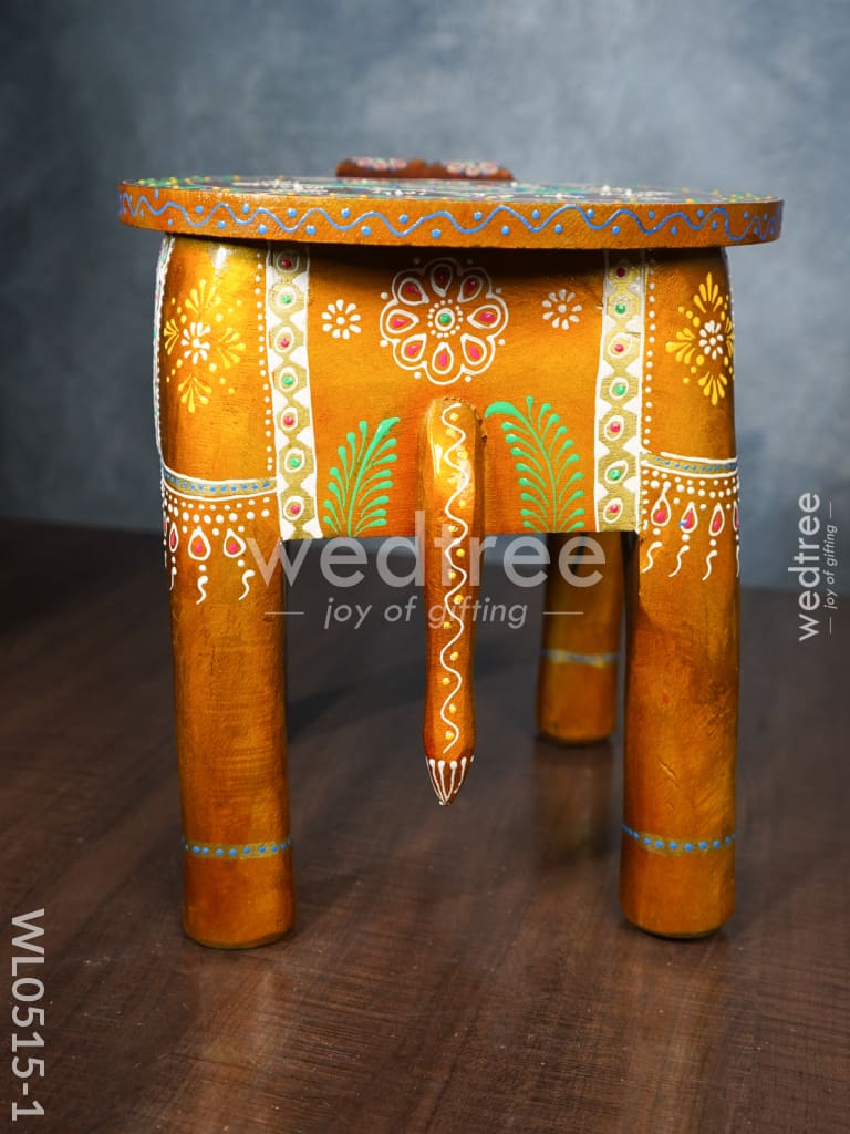 Elephant stool - (Red and Orange) - WL0515