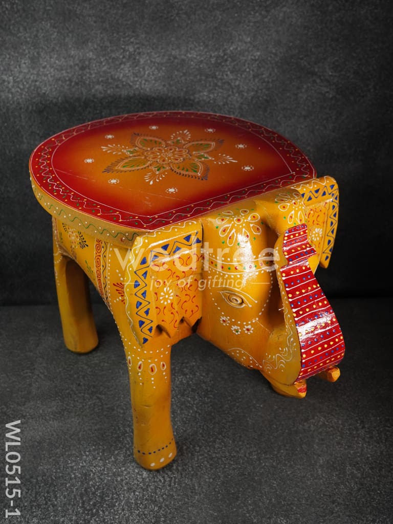 Elephant stool - (Red and Orange) - WL0515