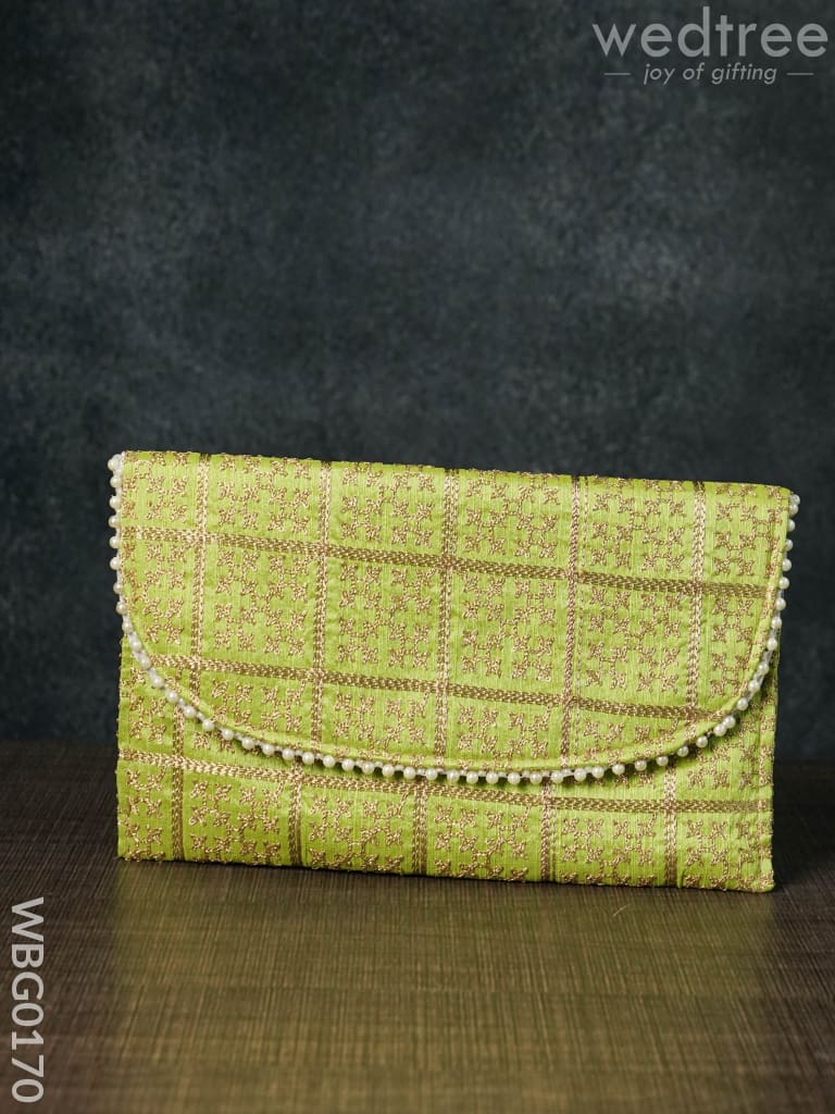 Embroidery Clutch Purse with Cross Design - WBG0170