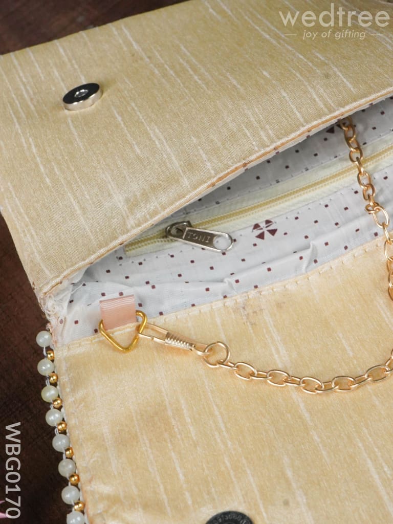 Embroidery Clutch Purse with Cross Design - WBG0170