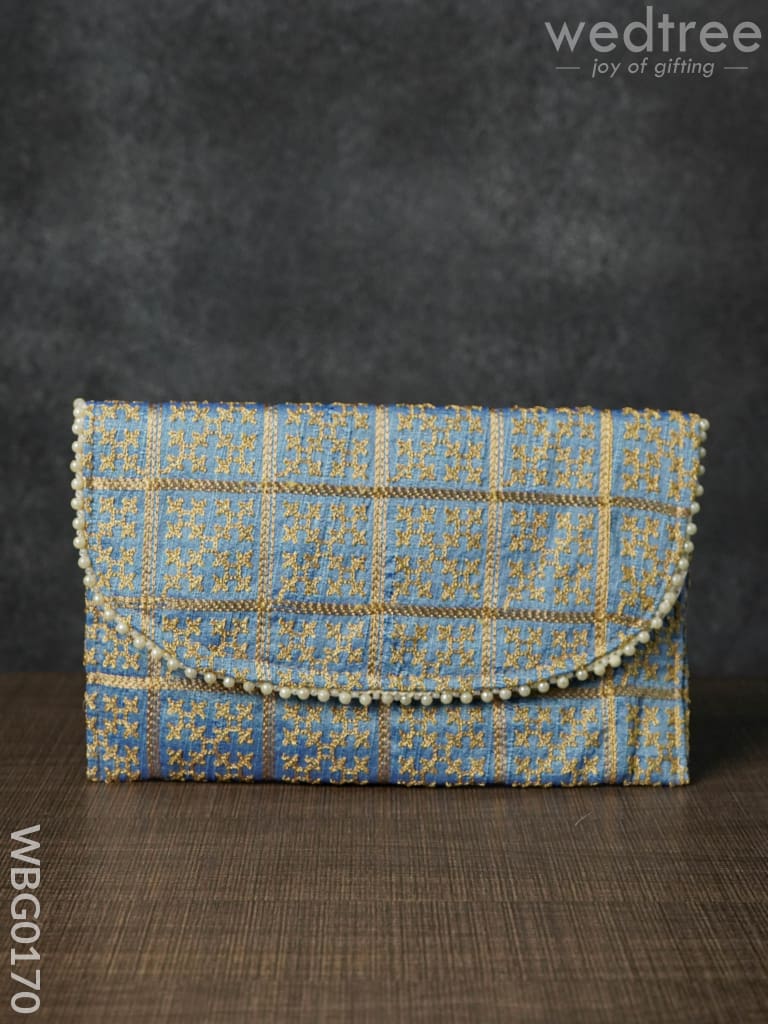 Embroidery Clutch Purse with Cross Design - WBG0170
