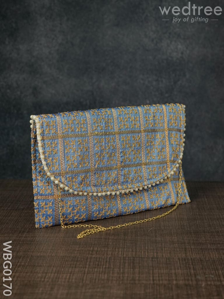 Embroidery Clutch Purse with Cross Design - WBG0170