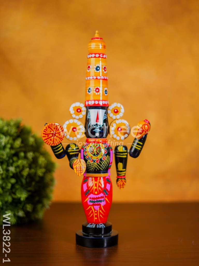 Etikoppaka Toy - Tirupathi Balaji - 13 inch - WL3822-1