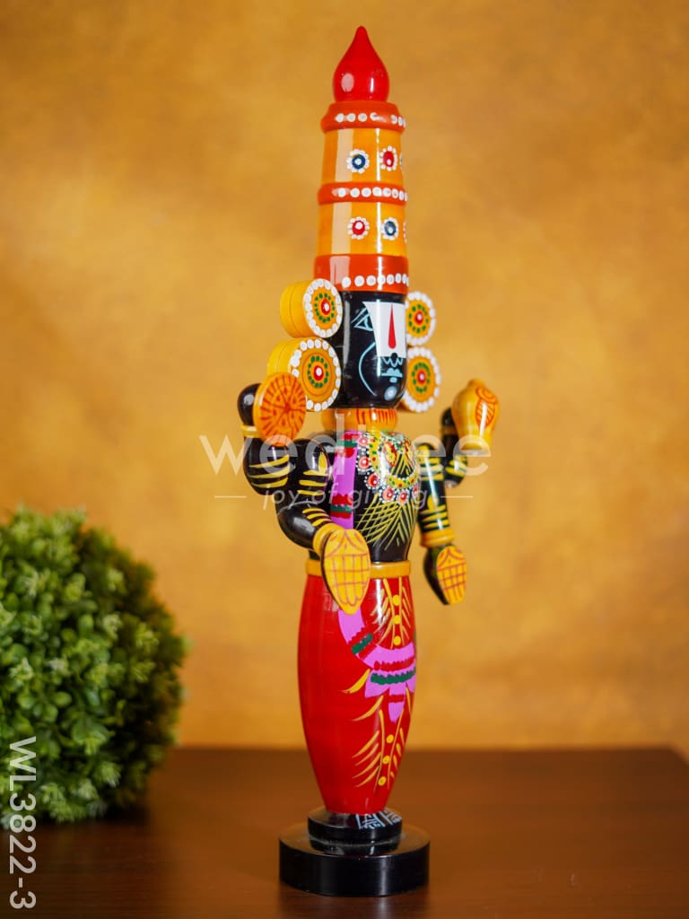 Etikoppaka Toy - Tirupathi Balaji - 19 inch - WL3822-3