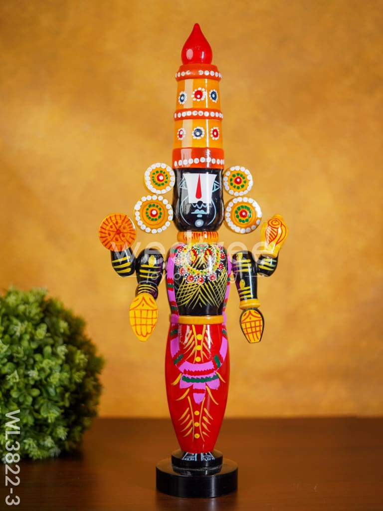Etikoppaka Toy - Tirupathi Balaji - 19 inch - WL3822-3