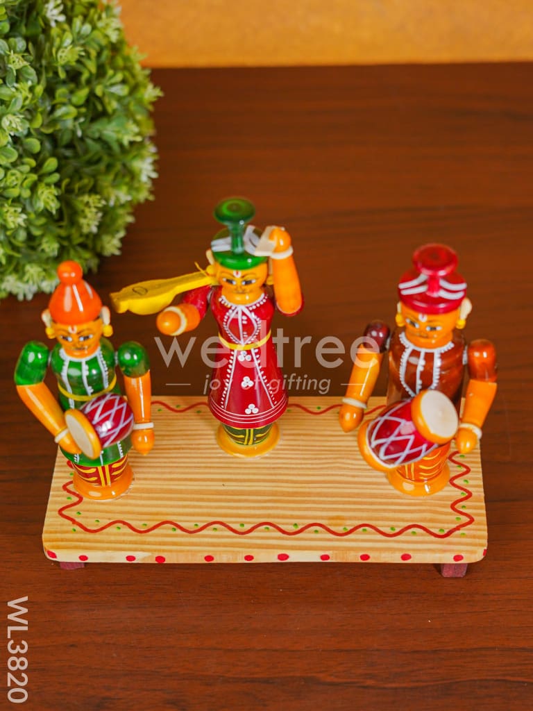 Etikoppaka Toys - Musicians set of 3 - WL3820