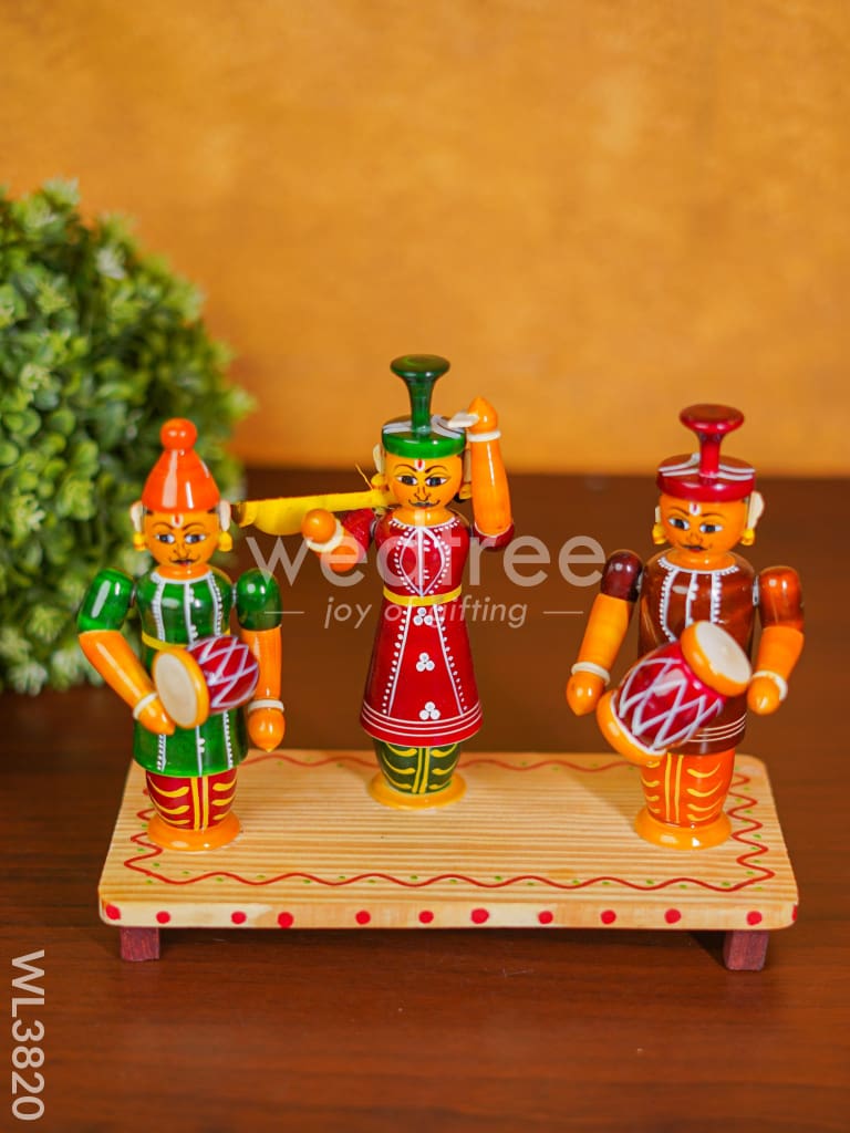 Etikoppaka Toys - Musicians set of 3 - WL3820