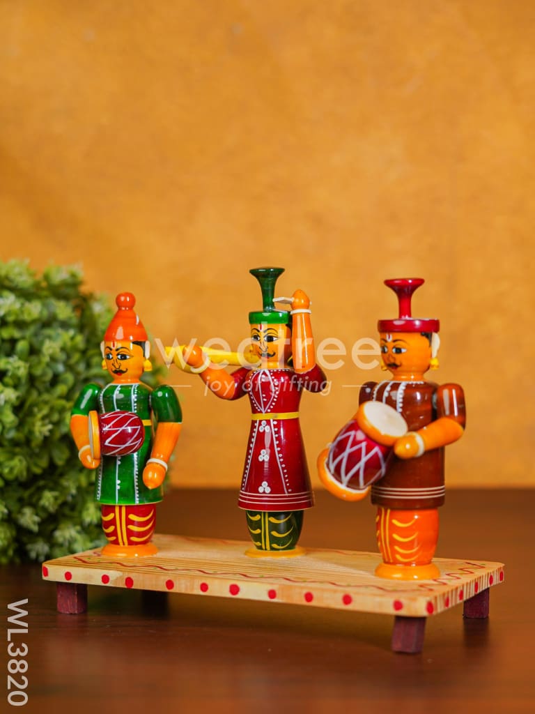 Etikoppaka Toys - Musicians set of 3 - WL3820