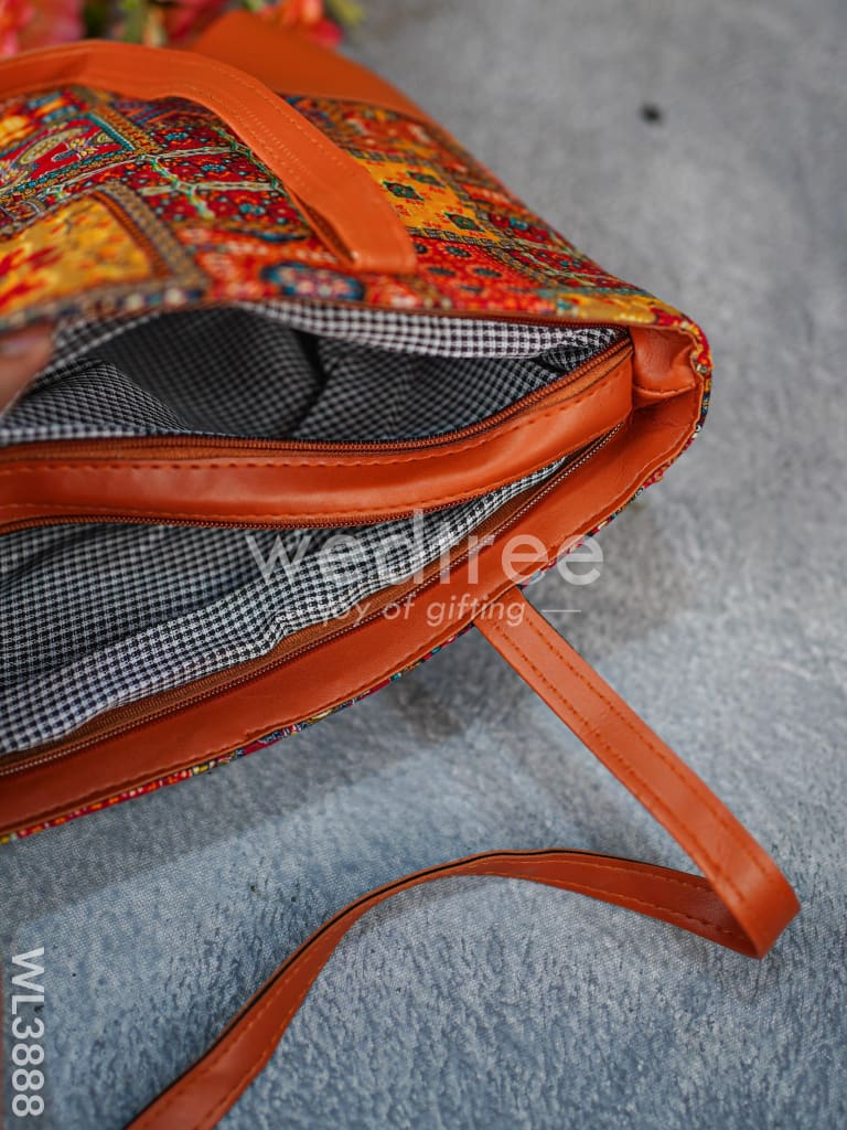 Faux Leather Hand Bag with Mini Coin Purse - WL3888