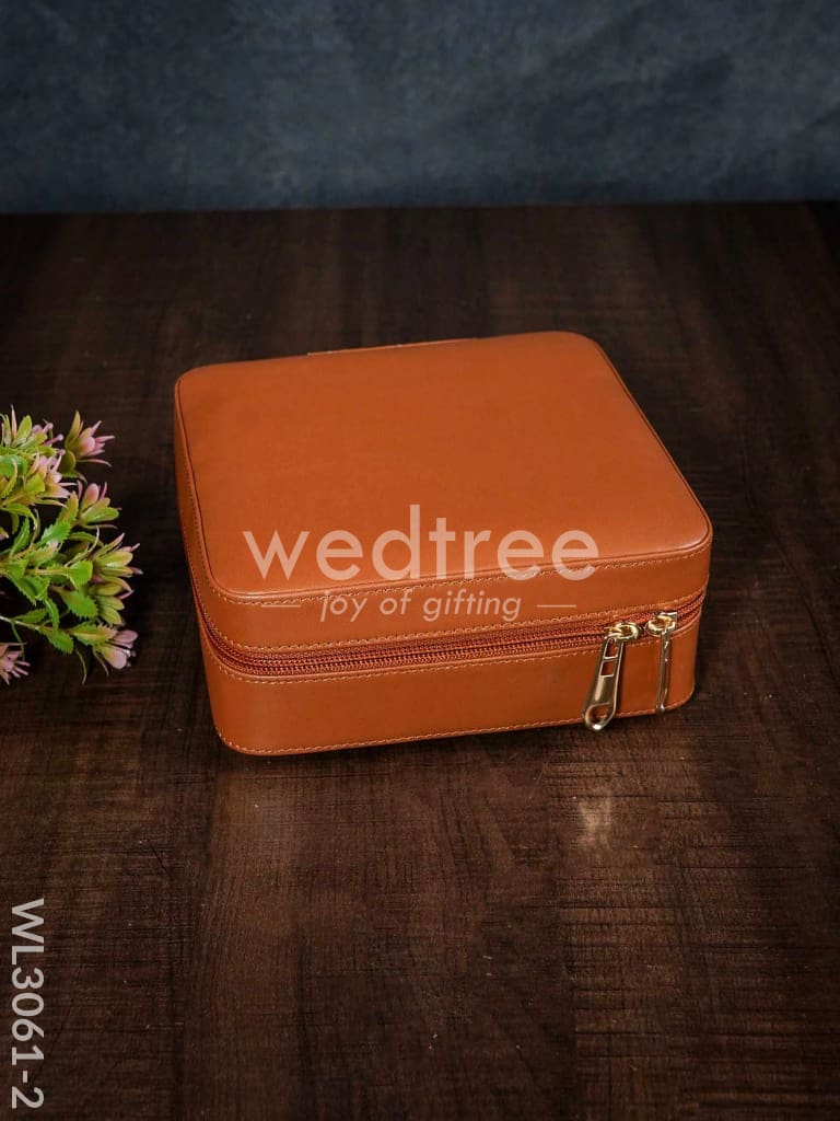 Faux Leather Jewel Box - (6.5x6.5) - WL3061