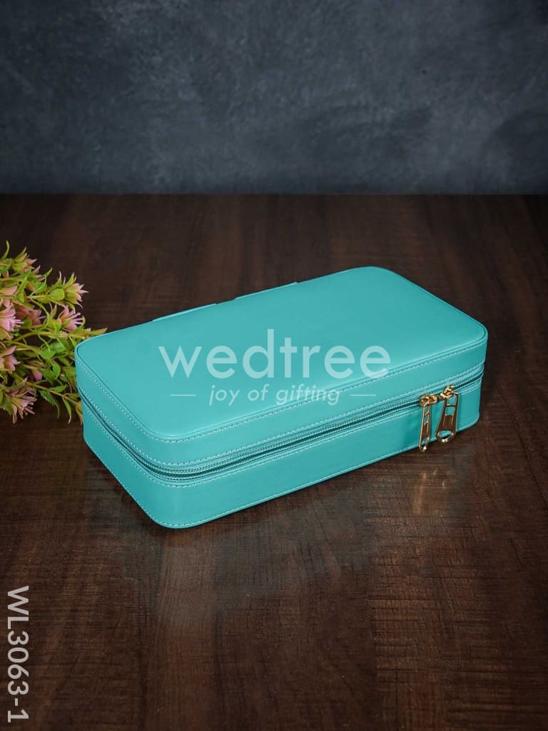 Faux Leather Jewel Box with Mirror - (8.7x5) - WL3063