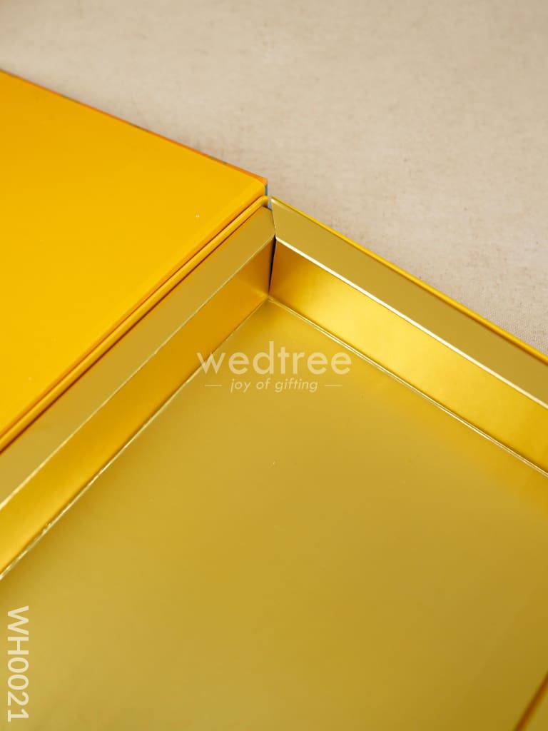 Flip Top 4 Line Jumbo Box - Yellow Cow Print - WH0021