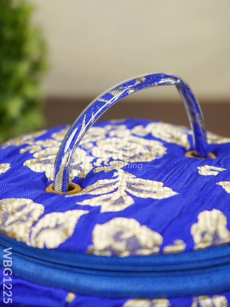 Floral Design Bangle Box with Handle - 6.5 inch - WBG1225