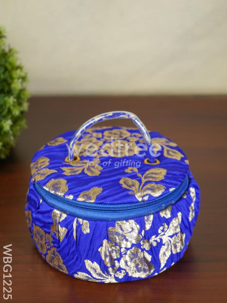 Floral Design Bangle Box with Handle - 6.5 inch - WBG1225