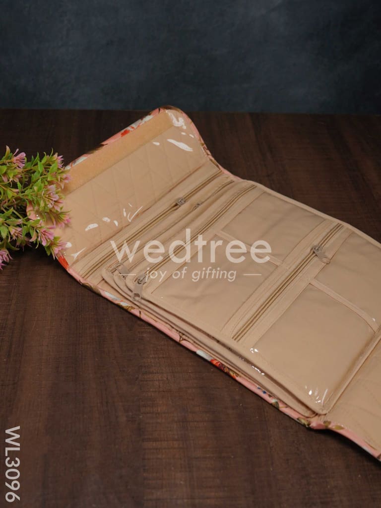 Floral Design Jewel Pouch with Handle (10x10) - WL3096