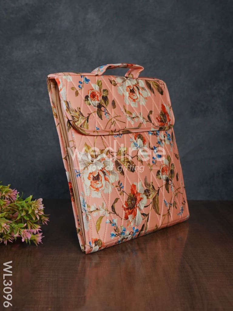 Floral Design Jewel Pouch with Handle (10x10) - WL3096