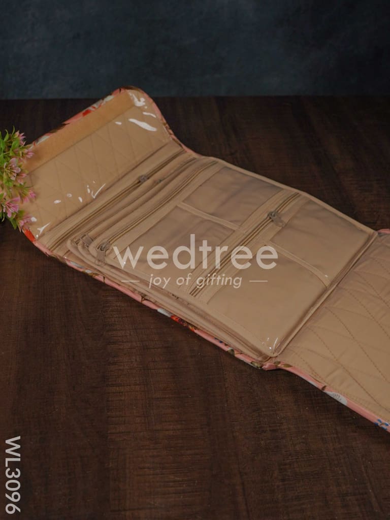 Floral Design Jewel Pouch with Handle (10x10) - WL3096