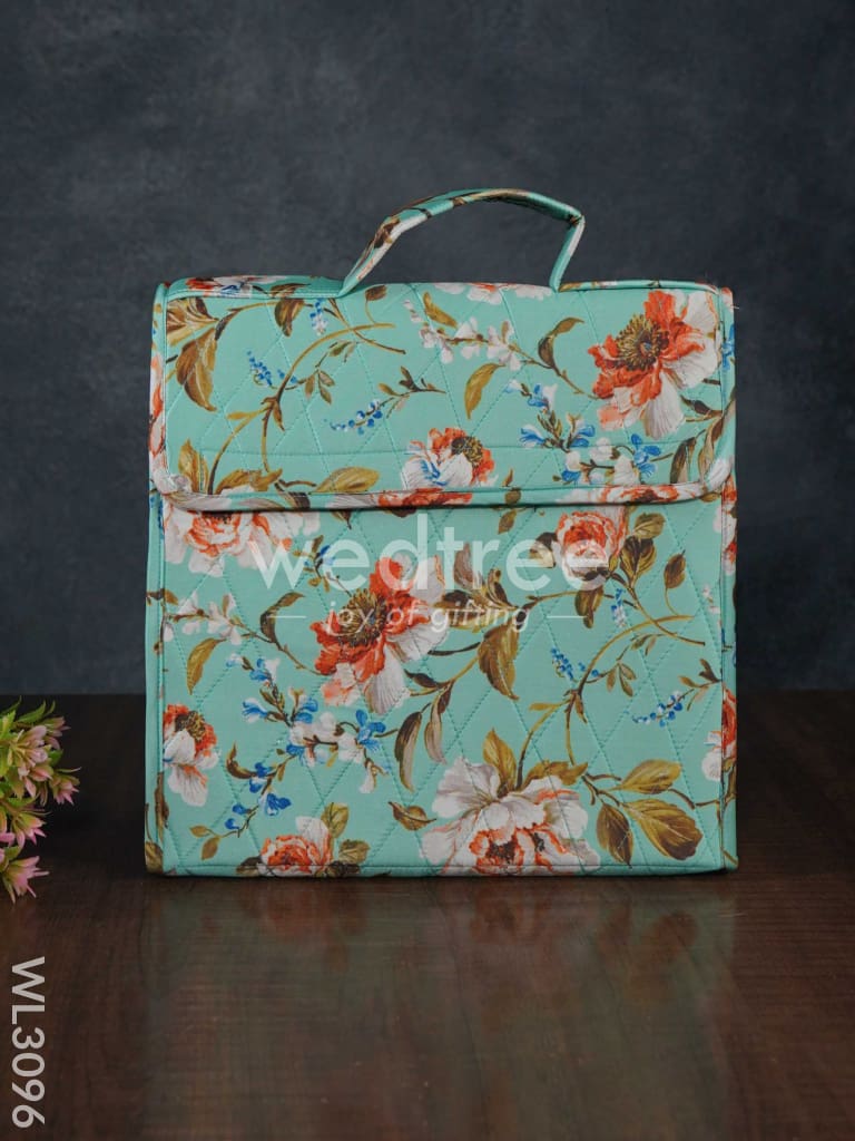 Floral Design Jewel Pouch with Handle (10x10) - WL3096