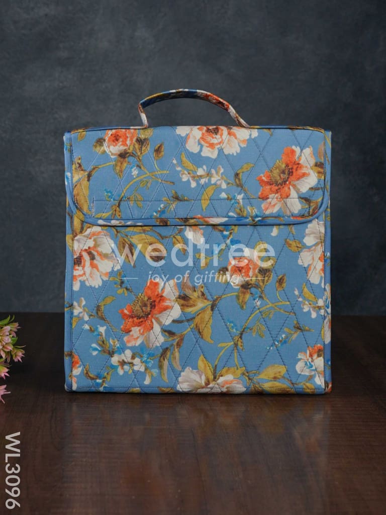 Floral Design Jewel Pouch with Handle (10x10) - WL3096