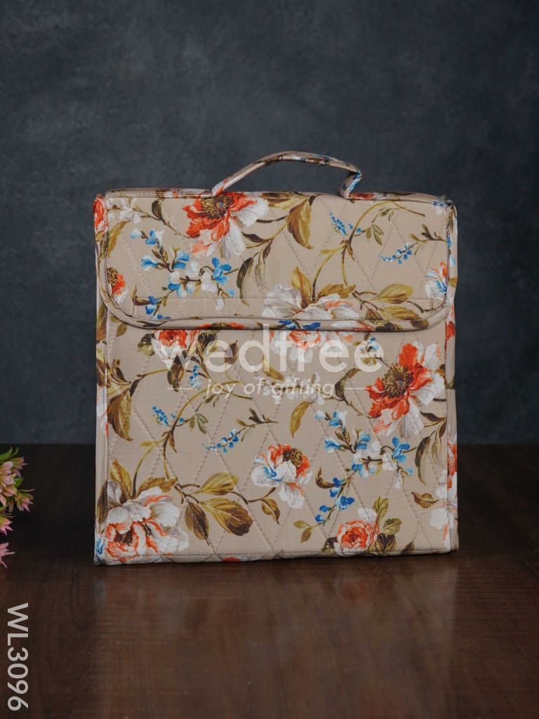 Floral Design Jewel Pouch with Handle (10x10) - WL3096