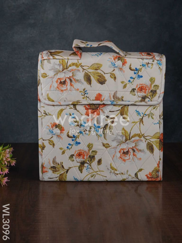 Floral Design Jewel Pouch with Handle (10x10) - WL3096