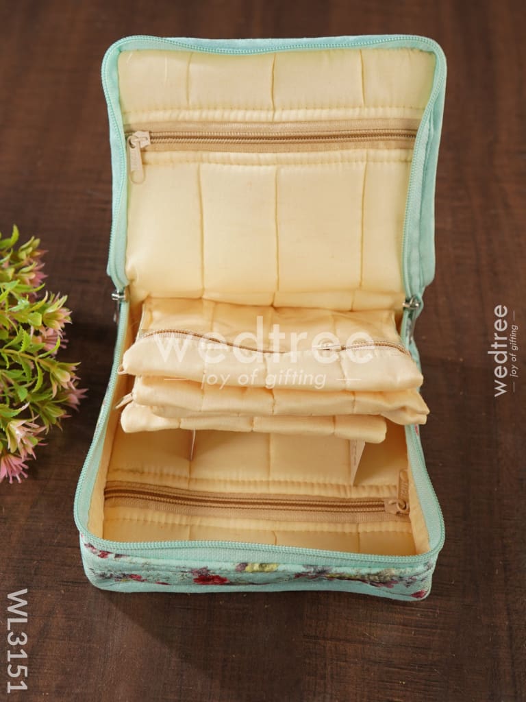 Floral Designed Jewel Pouch ( 7x6 )- WL3151