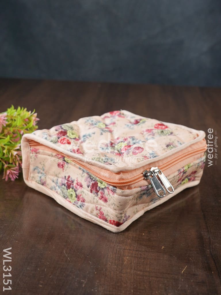 Floral Designed Jewel Pouch ( 7x6 )- WL3151
