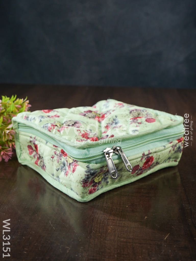 Floral Designed Jewel Pouch ( 7x6 )- WL3151