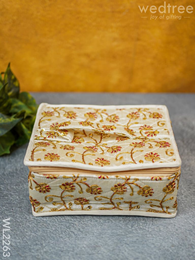 Floral Designed Jewellery Holder - Squared - WL2263