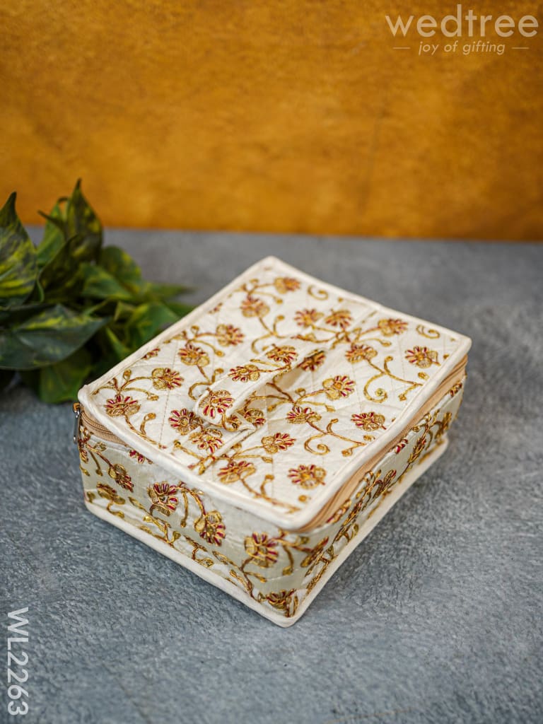 Floral Designed Jewellery Holder - Squared - WL2263