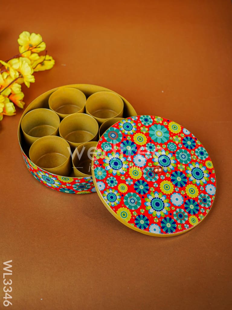 Floral Designed Multipurpose Storage Box - WL3346