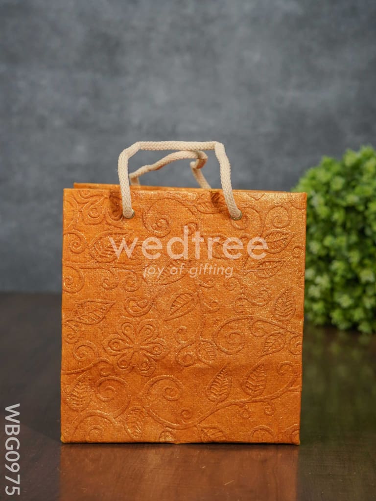 Floral Embossed Paper Bag - WBG0975