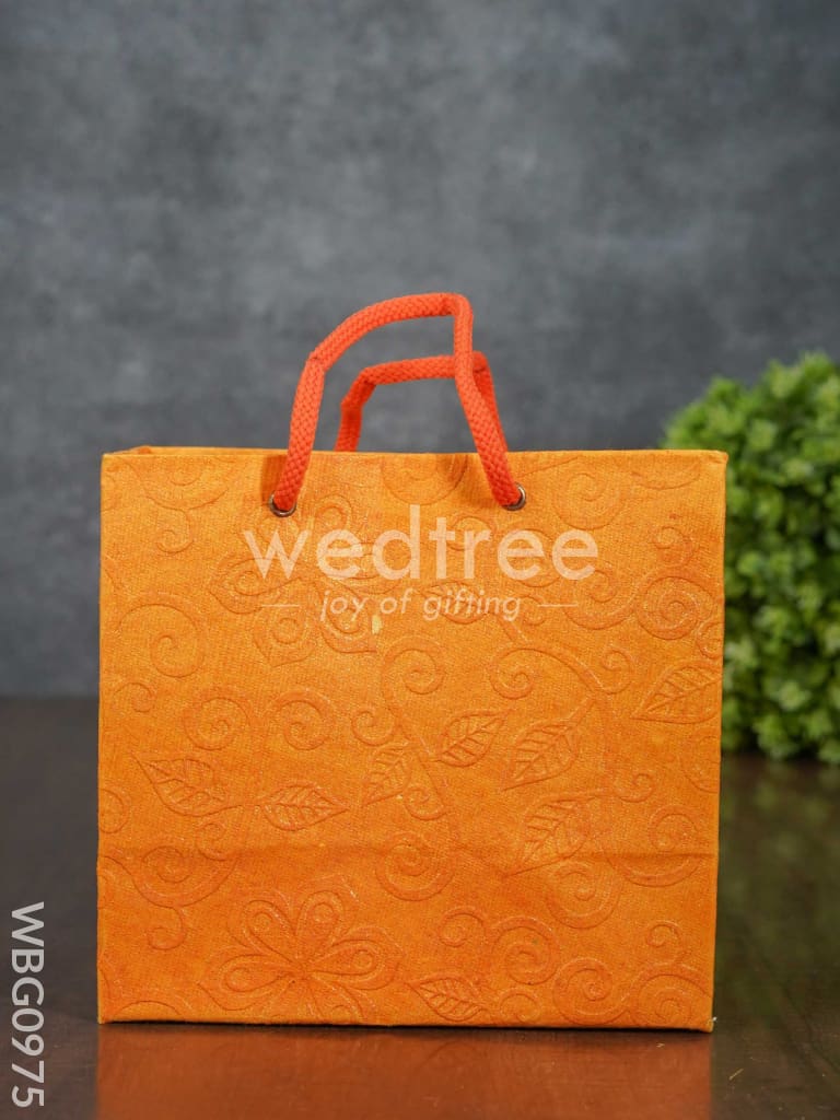 Floral Embossed Paper Bag - WBG0975