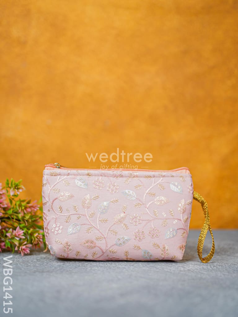 Floral Embroidered Pouch - WBG1415