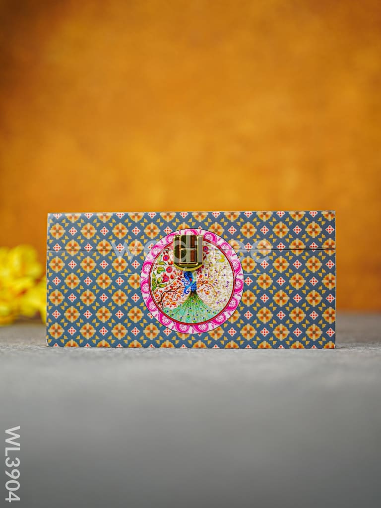 Floral Peacock Dry Fruit Box - WL3904