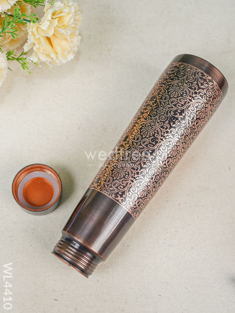 Floral Print Copper Bottle - 1 ltr - WL4410