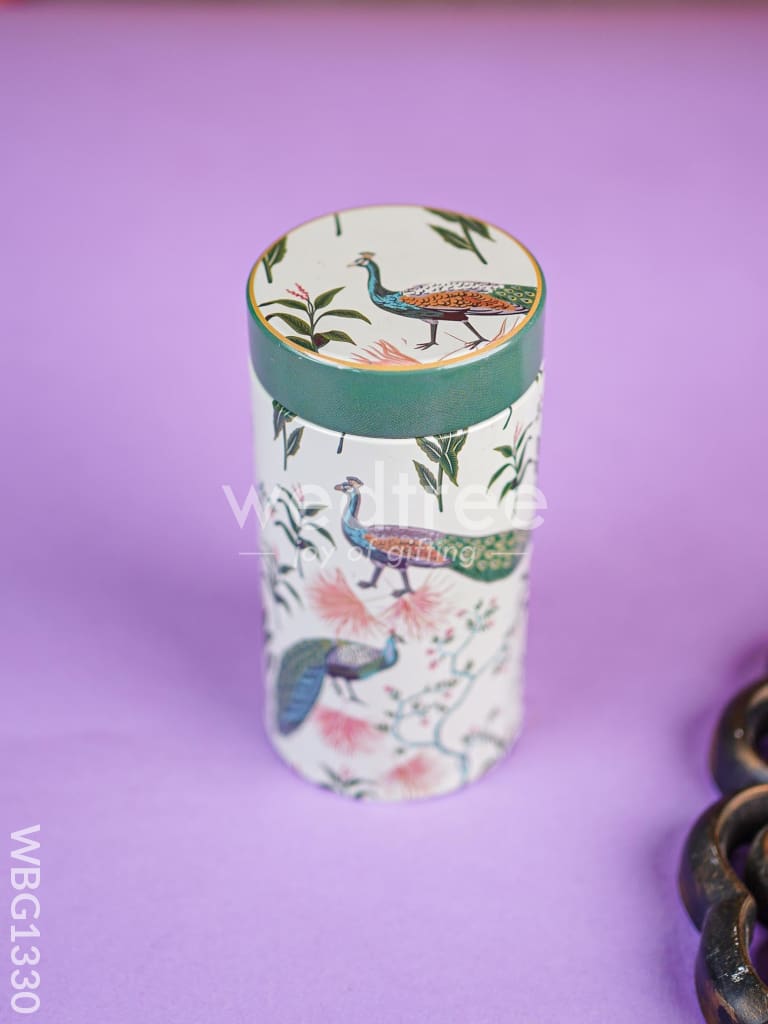Floral Printed Tin Jar - WBG1330