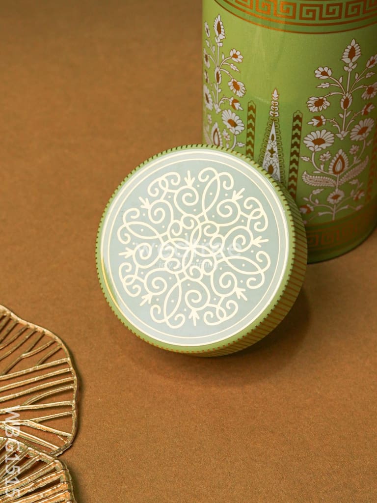 Floral Printed Tin Jar - WBG1515