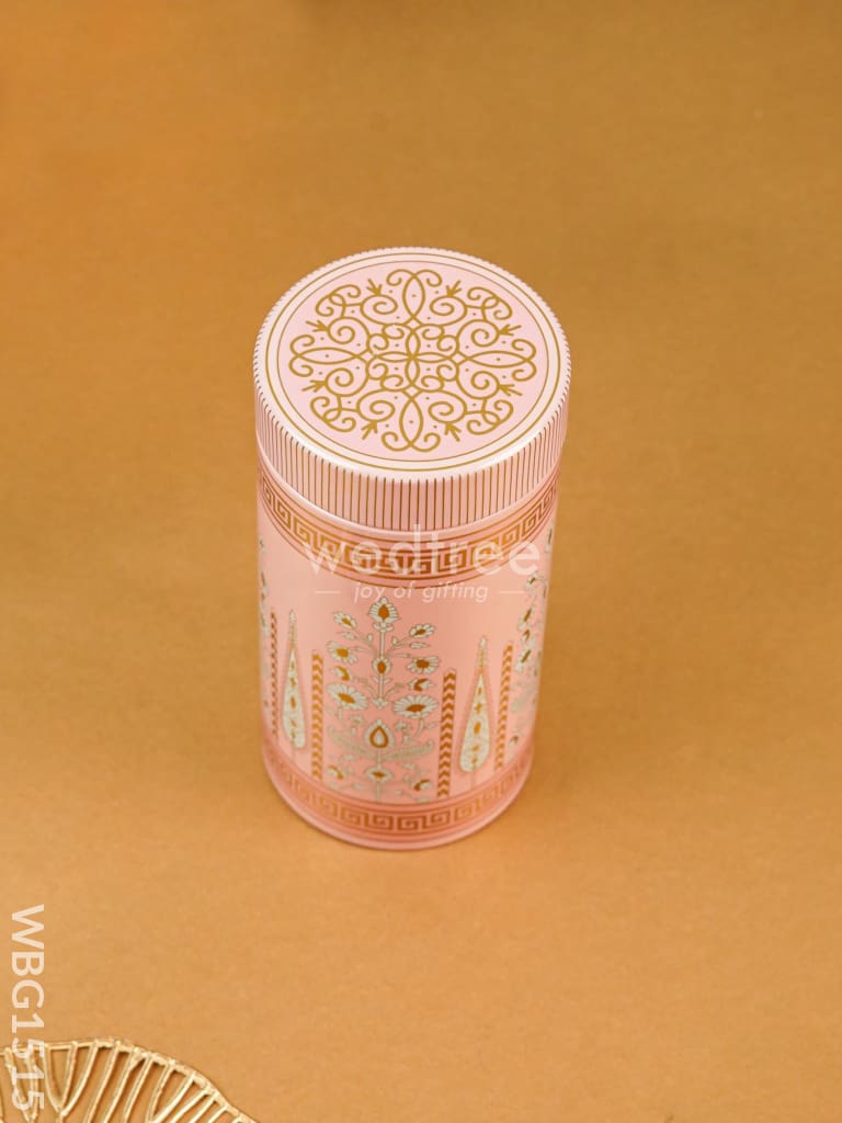 Floral Printed Tin Jar - WBG1515