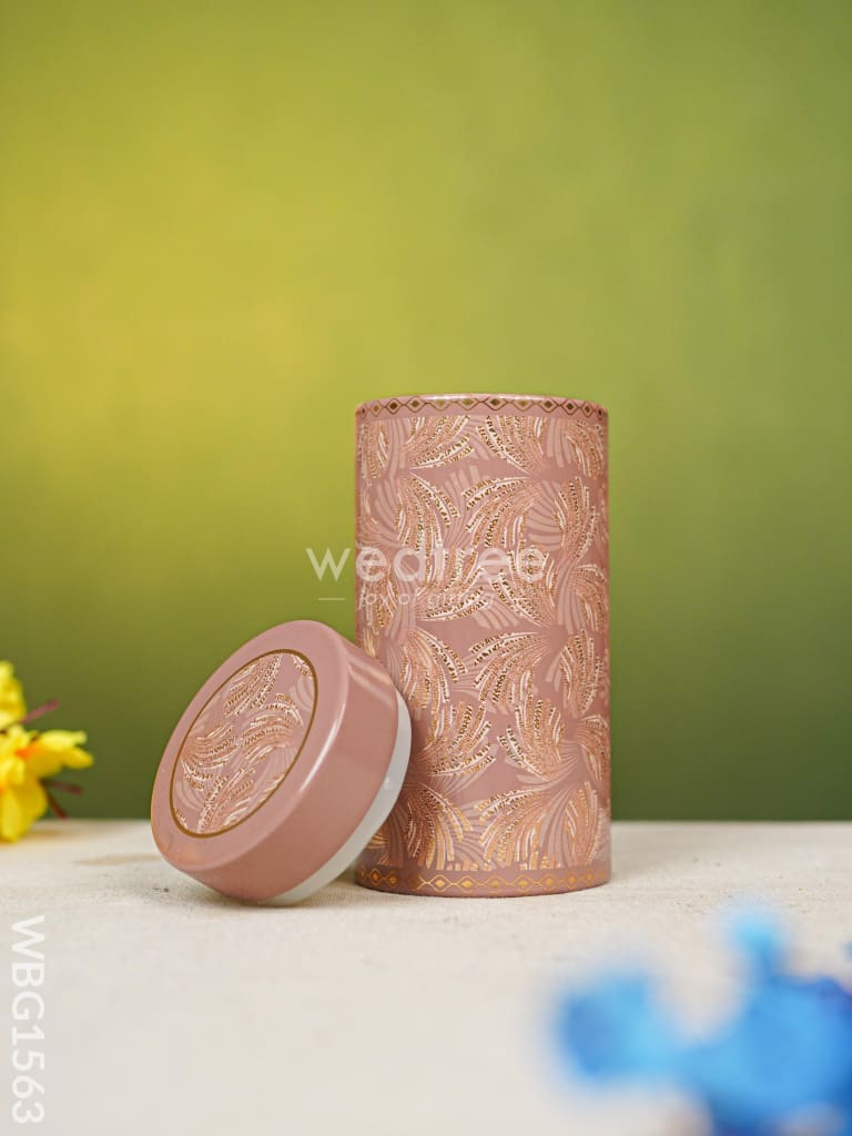 Floral Printed Tin Jar - WBG1563