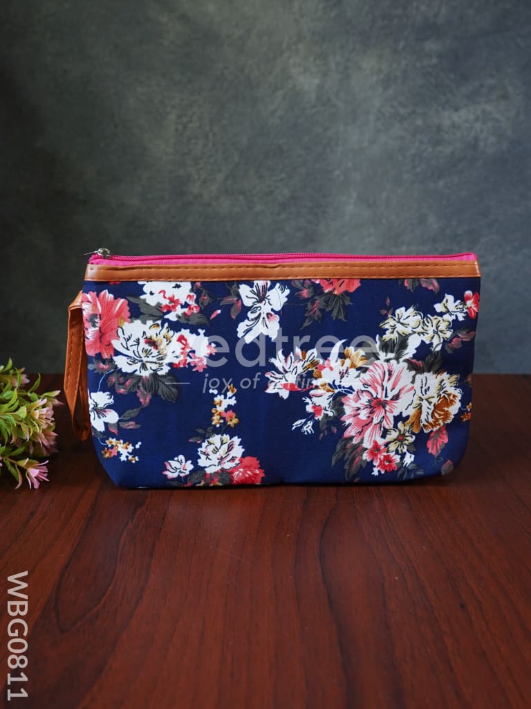 Floral Purse with Faux Leather - WBG0811