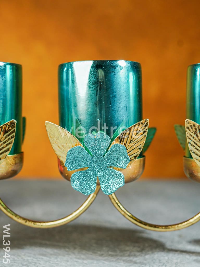 Floral Stand with 3 Glass Candle Holders - WL3945