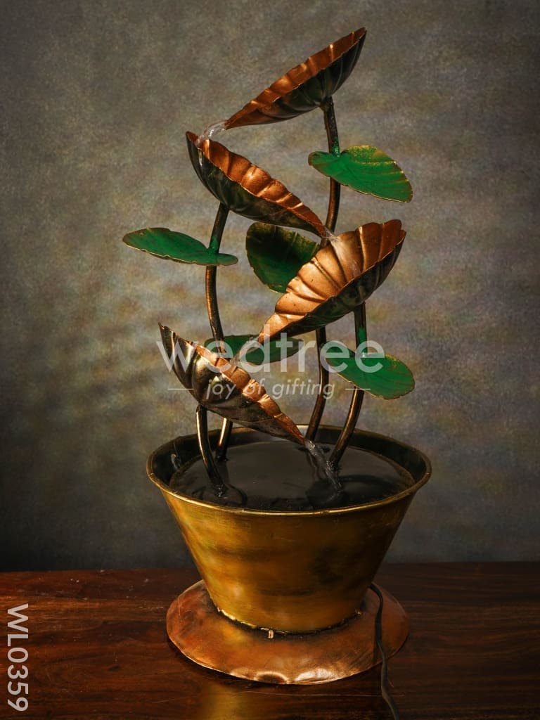 Flower pot fountain in Copper finish - WL0359
